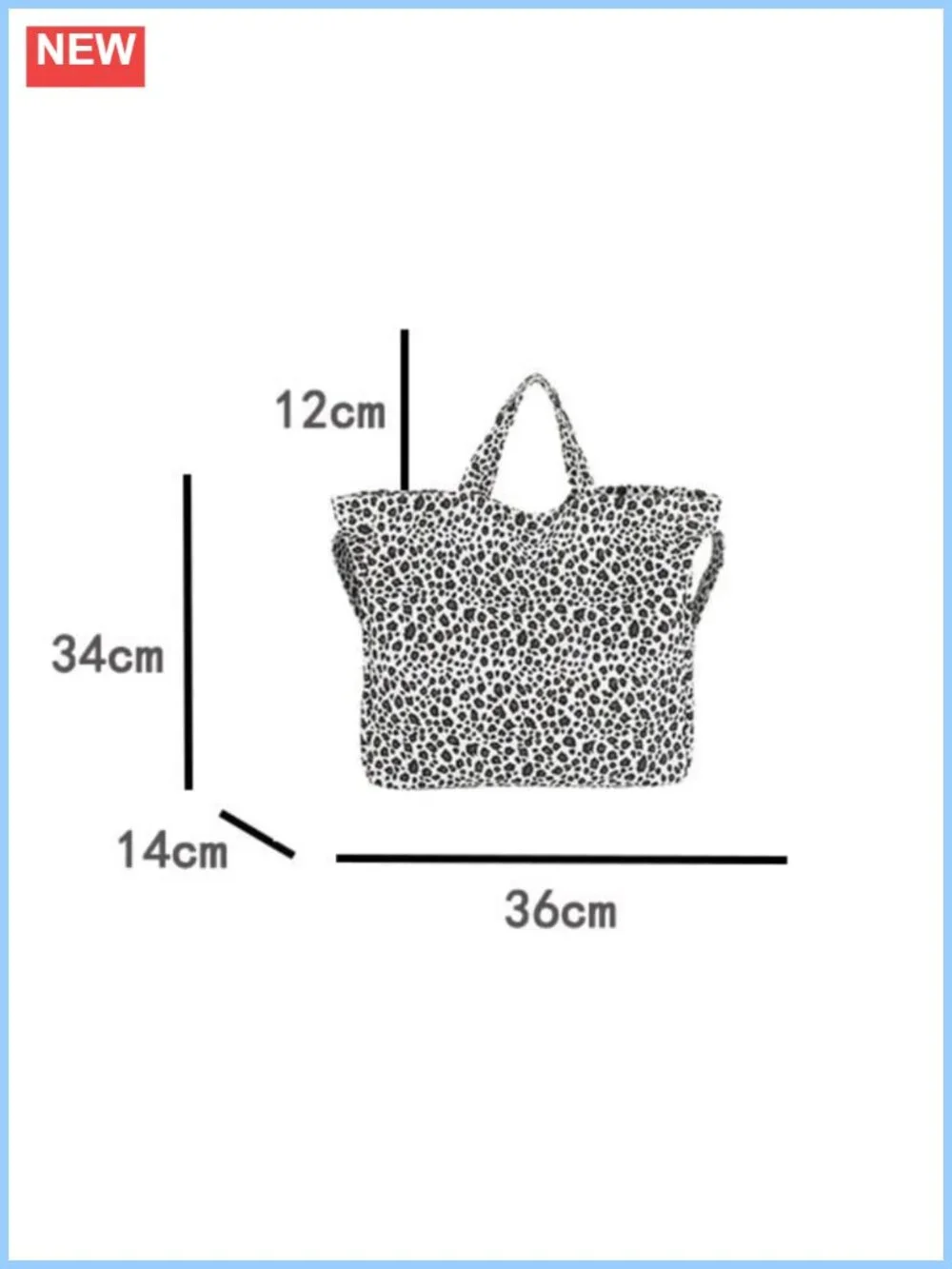 Leopard Print Hobo Bag Large Capacity Shoulder Tote with Adjustable Strap